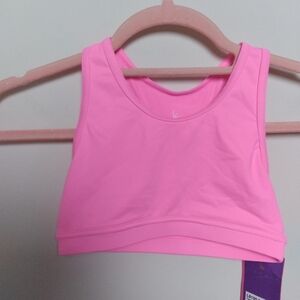 Liakada Dancewear Hot Pink Racerback Light Support Sports Bra Youth Medium